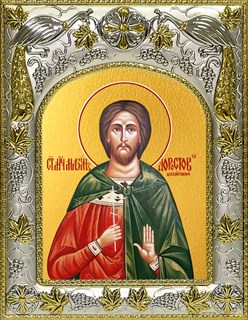 Икона Максим Доростольский, Озовийский, мученик, 14х18 см 28795