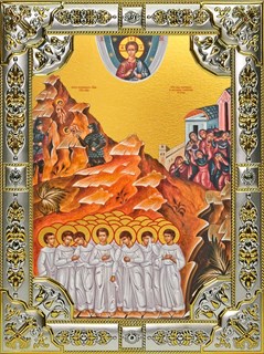 Икона Вифлеемские младенцы мученики, 18х24 см, со стразами 28803