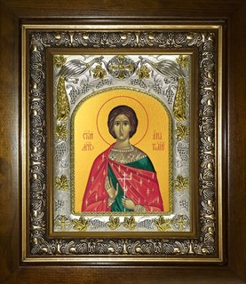 Икона Анатолий Никейский, в киоте 20х24 см 28804