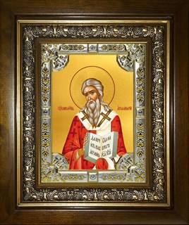 Икона Аполлинарий Равеннский епископ, священномученик, в киоте 24х30 см 28819