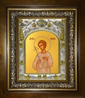 Икона Феликс Римский, в киоте 20х24 см 28867