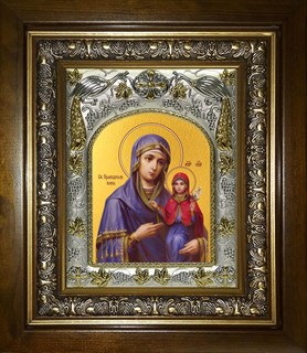 Икона Анна, мать Пресвятой Богородицы, праведная, в киоте 20х24 см 28874