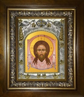 Икона Спас Нерукотворный, в киоте 20х24 см 28893