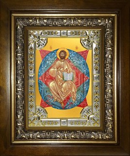 Икона Спас в Силах, в киоте 24х30 см 28929