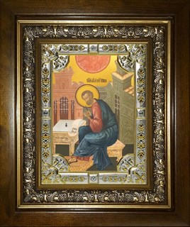 Икона Марк Апостол, в киоте 24х30 см 28944