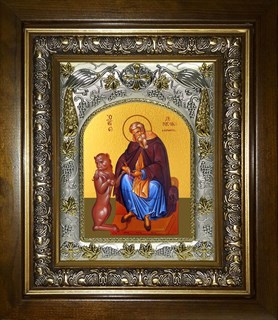 Икона Герасим Иорданский преподобный, в киоте 20х24 см 28976