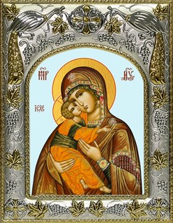 Икона Владимирская икона Божией Матери, 14х18 см 28986