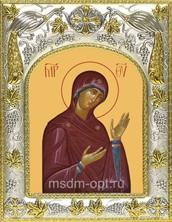 Икона Деисусная икона Божией Матери, 14х18 см 28991