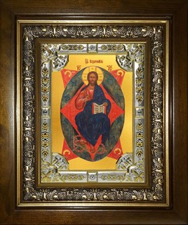 Икона Спас в Силах, в киоте 24х30 см 29038