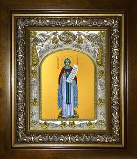 Икона Афанасия Эгинская, преподобная, в киоте 20х24 см 29052