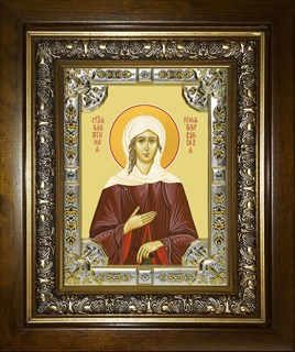 Икона Ксения Петербургская (Петербуржская) блаженная, в киоте 24х30 см 29082