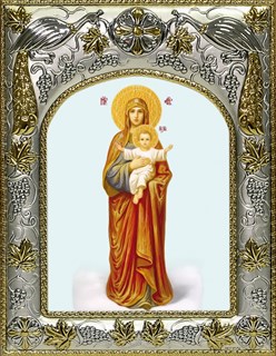 Икона Благодатное Небо икона Божией Матери, 14х18 см 29083