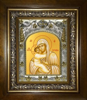 Икона Жировицкая икона Божией Матери, в киоте 20х24 см 29102