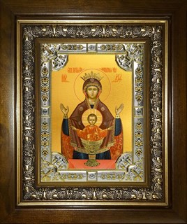 Икона Неупиваемая чаша, икона Божией Матери, в киоте 24х30 см 29104