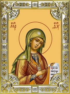 Икона Боголюбская икона Божией Матери, 18х24 см, со стразами 29116