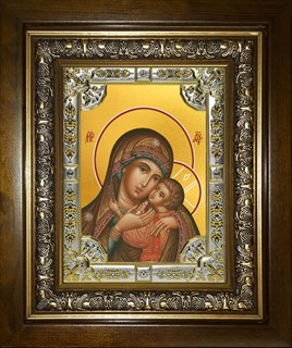 Икона Умиление, икона Божией Матери, в киоте 24х30 см 29120