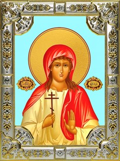 Икона Алла Готфская мученица, 18х24 см, со стразами 29141