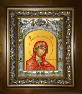 Икона Андрониковская икона Божией Матери, в киоте 20х24 см 29157