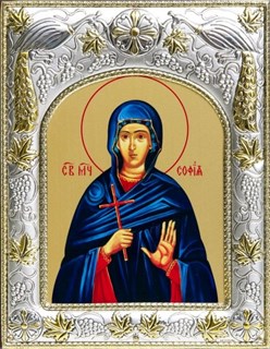 Икона София святая мученица, 14х18 см 29196