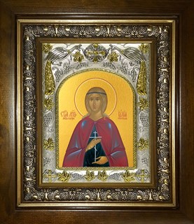 Икона Иулия (Юлия) Карфагенская, Корсиканская, мученица, в киоте 20х24 см 29244
