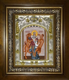 Икона Игнатий Богоносец Антиохийский, епископ, священномученик, в киоте 20х24 см 29265