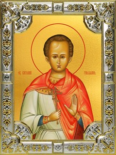 Икона Виталий Римлянин, 18х24 см, со стразами 29278