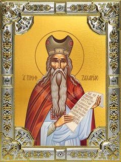 Икона Захария пророк, 18х24 см, со стразами 29308