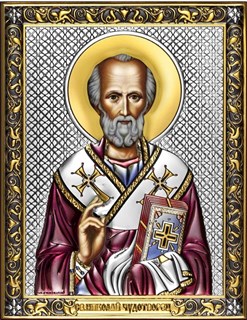 Икона Николай Чудотворец архиепископ Мир Ликийских, 14х18 см 29337