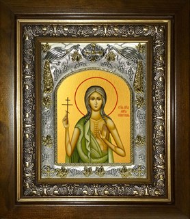 Икона Мария Египетская, преподобная, в киоте 20х24 см 29355