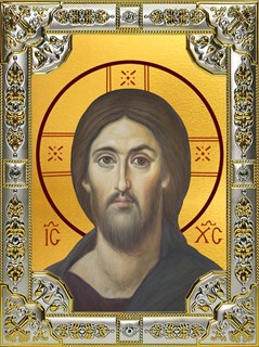 Икона Господь Вседержитель, 18х24 см, со стразами 29366