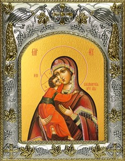 Икона Владимирская икона Божией Матери, 14х18 см 29400