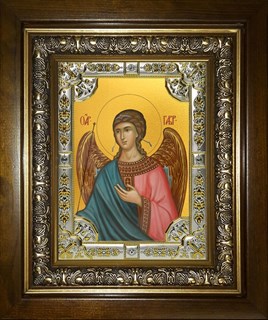 Икона Гавриил Архангел, в киоте 24х30 см 29525