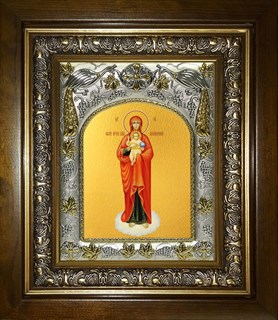 Икона Валаамская икона Божией Матери, в киоте 20х24 см 29530