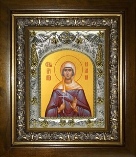 Икона Галина Корифская мученица, в киоте 20х24 см 29546