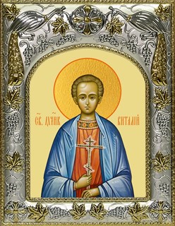 Икона Виталий Александрийский преподобный, 14х18 см 29548