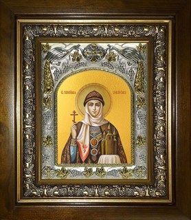 Икона Ольга равноапостольная великая княгиня, в киоте 20х24 см 29549