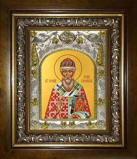 Икона Арсений Элассонский, Суздальский, святитель, в киоте 20х24 см 29559