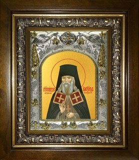 Икона Александр Санаксарский Преподобный, в киоте 20х24 см 29578