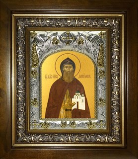 Икона Даниил Московский благоверный князь, в киоте 20х24 см 29609
