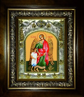 Икона Ангел Хранитель, в киоте 20х24 см 29638