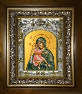 Достойно Есть, икона Божией Матери, в киоте 20х24 см 29687