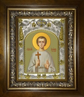 Икона Иоанн (Иван) Киевский, Печерский, мученик, в киоте 20х24 см 29758