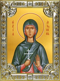 Икона Антонина Никейская мученица 18х24 см, со стразами 29783