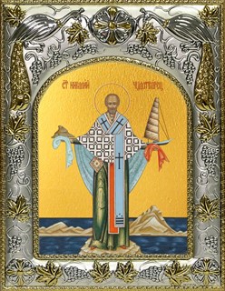 Икона Николай чудотворец, архиепископ Мир Ликийских, святитель, 14х18 см 29793