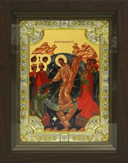 Икона Воскресение Христово, в киоте 24х30 см 29873