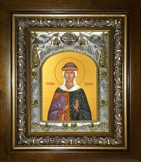 Икона Иулиания Вяземская мученица, в киоте 20х24 см 29895