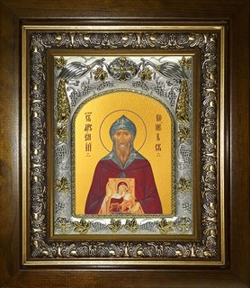 Икона Арсений Коневский Преподобный, в киоте 20х24 см 29923
