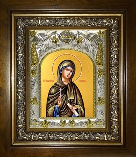 Икона Ксения (Евсевия) Миласская, диакониса, в киоте 20х24 см 29925