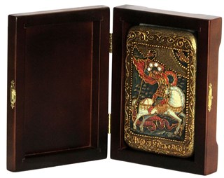 {{photo.Alt || photo.Description || 'Настольная икона Чудо святого Георгия о змие на дубе 10х15 см.'}}