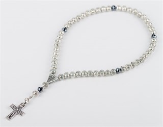 Четки православные 50 из металла с крестом 229756